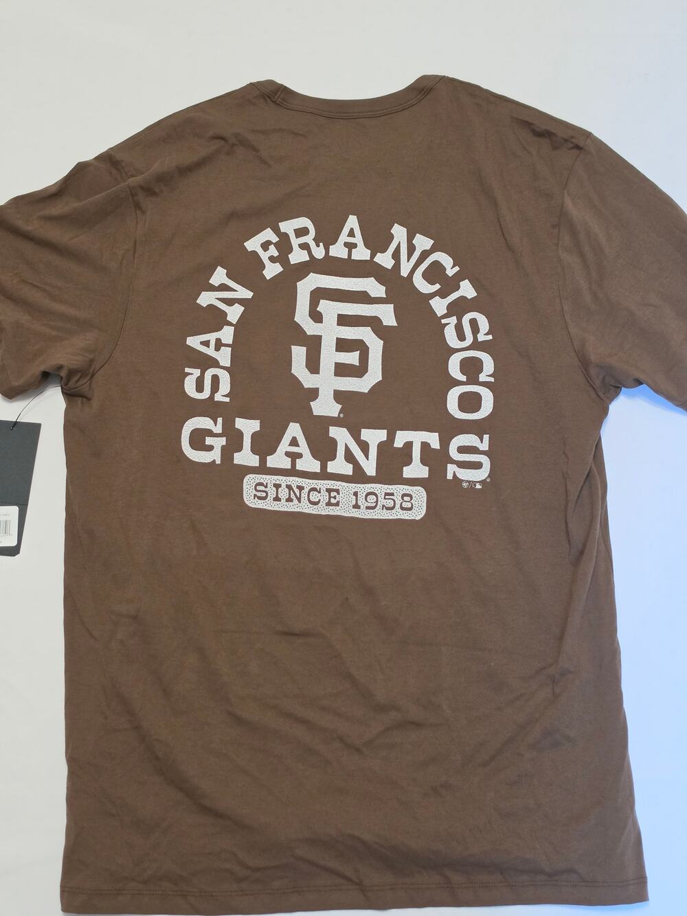’47 Brand San Francisco Giants Men’s XL Espresso Brown Tee – New With Tags